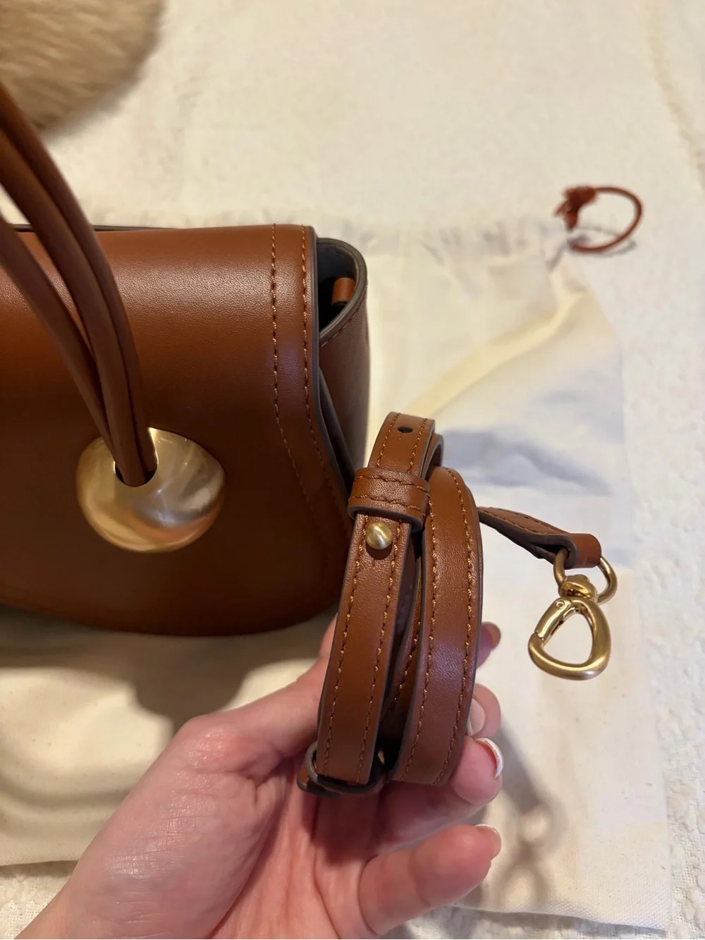 Cult Gaia Kazia Leather Top Handle Bag - Picture 7 of 8